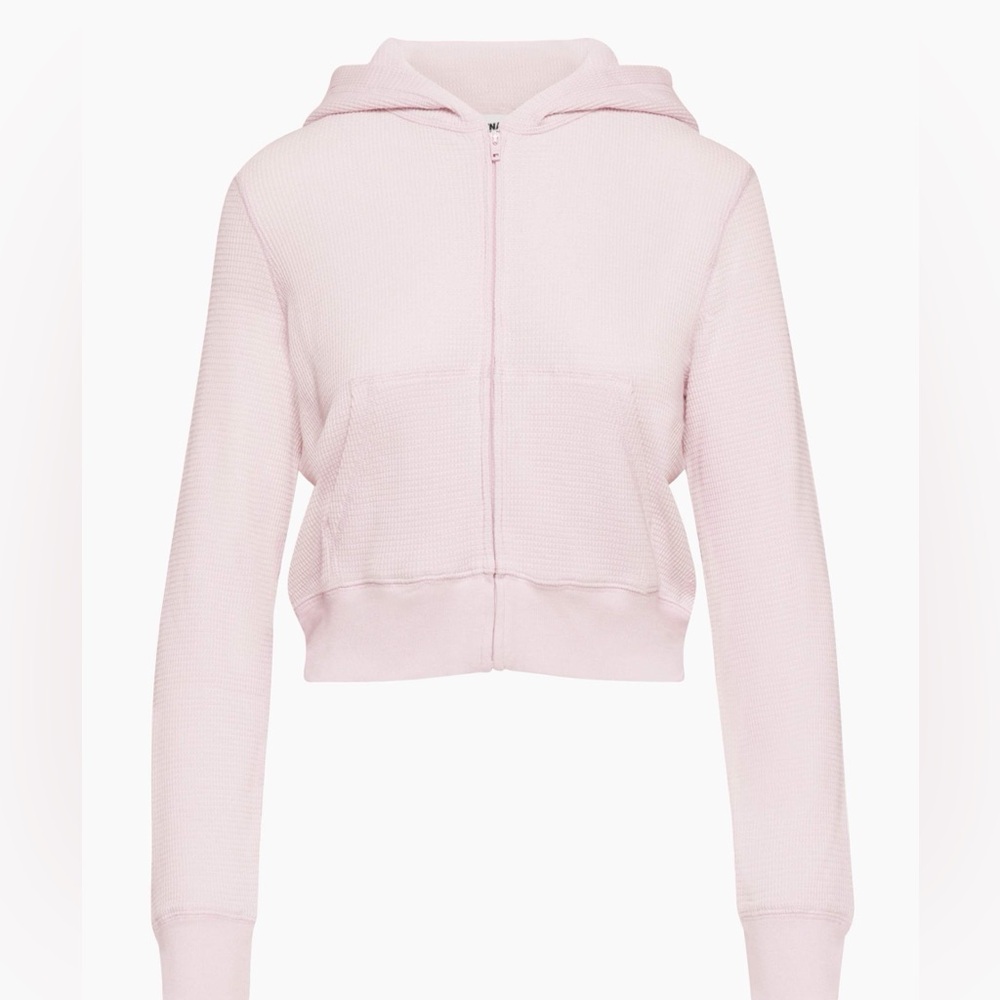 TNA Waffle Zip Hoodie – Sugarplum – XS